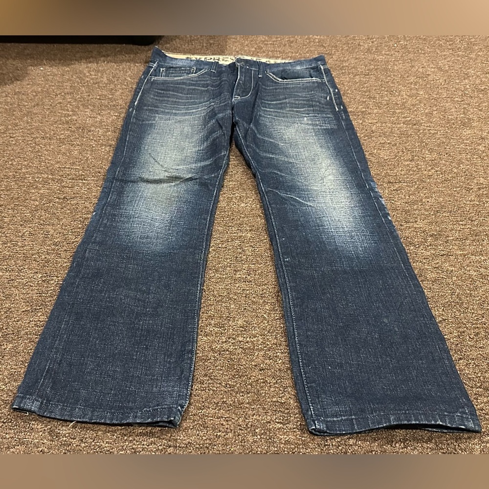 EUC! Rocco Men's Blue Jeans Slim Low Rise Straight leg 32/30